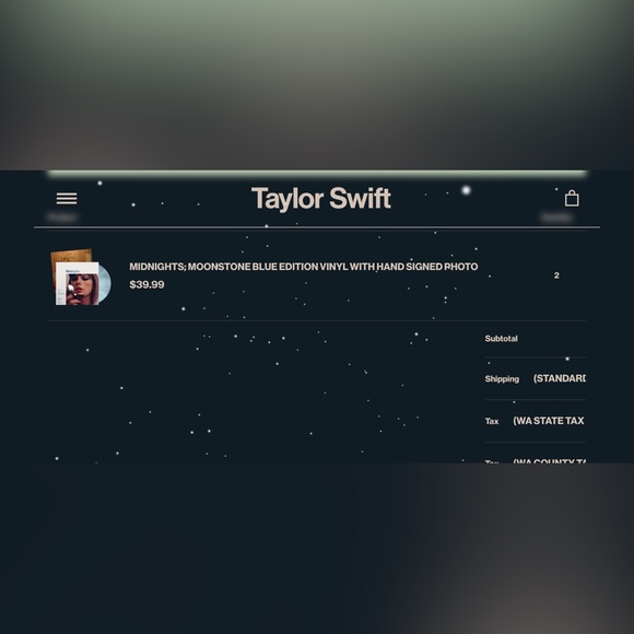 Taylor Swift signed Moonstone Blue Edition SEALED - Picture 5 of 5